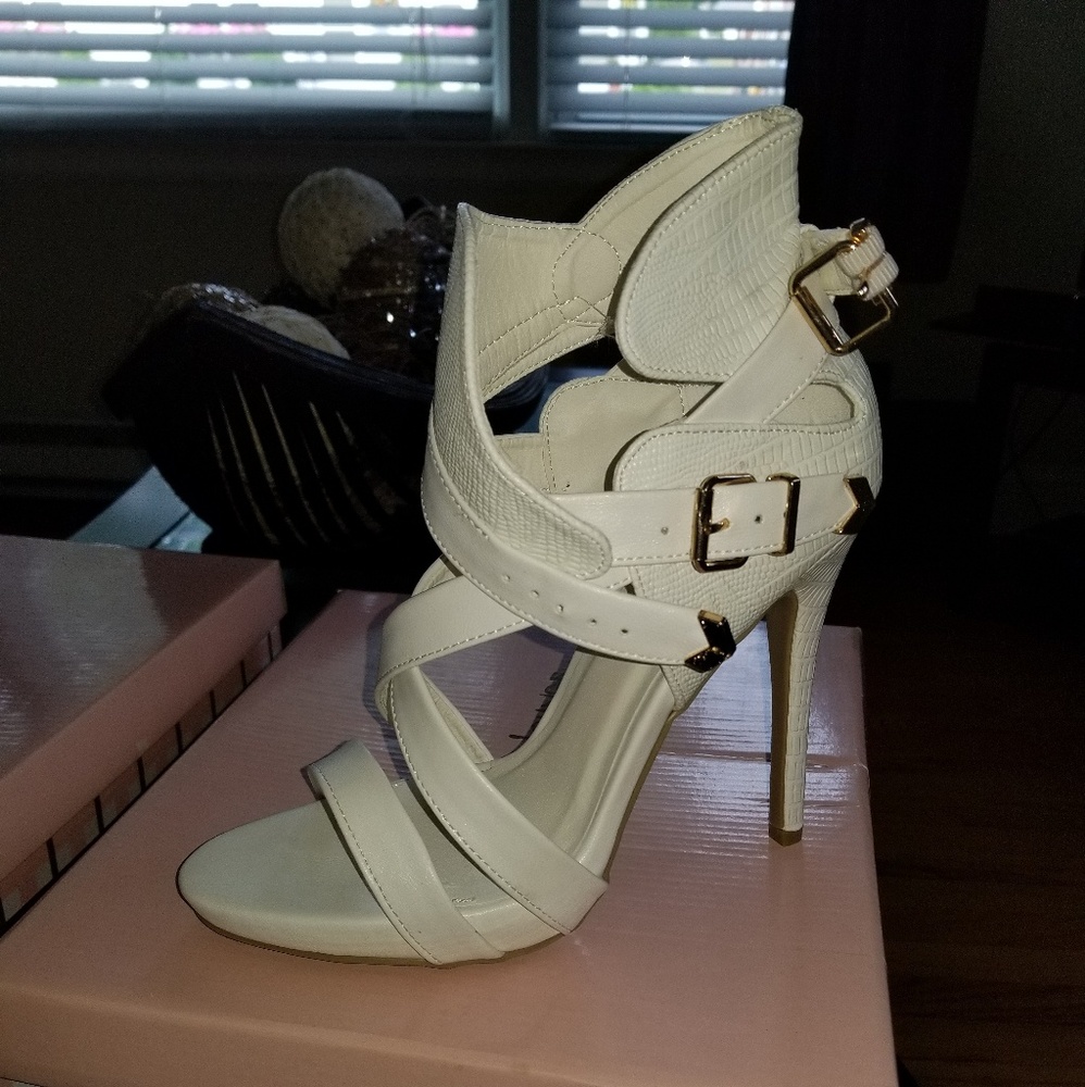 White sandals
